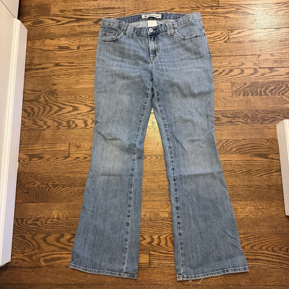 Gap Vintage Original‎ Flare Light-to-Medium Wash Blue Jeans Y2K Low Rise 12R